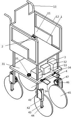 A self-balancing walking wheelchair for nursing