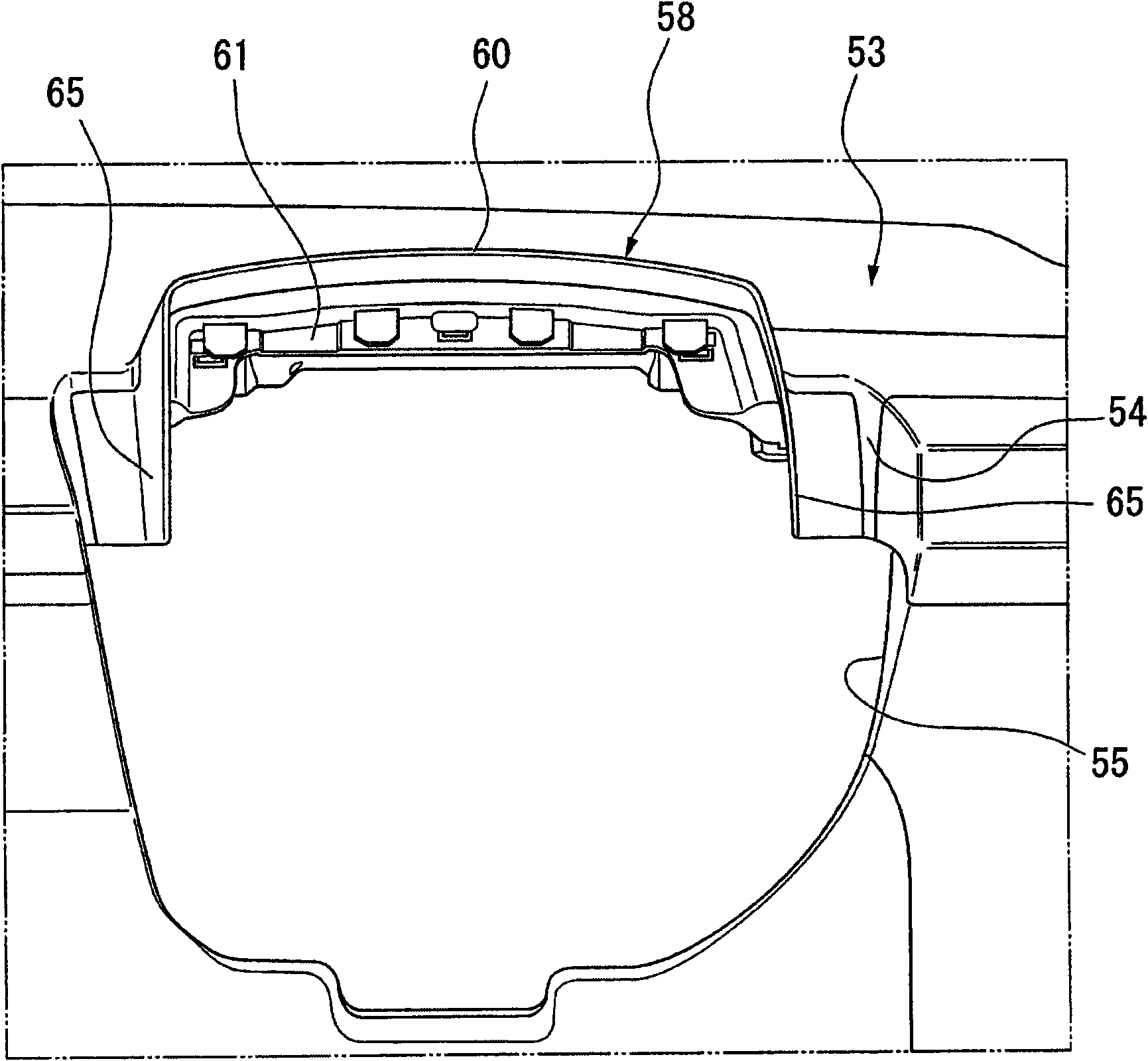 Instrument panel and shield member