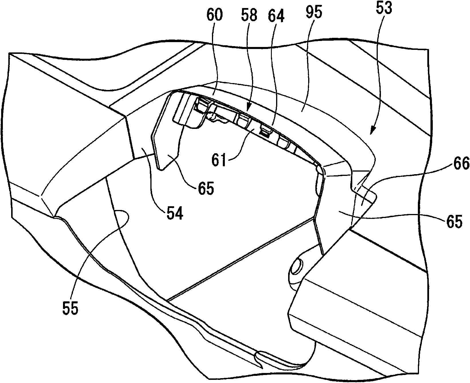 Instrument panel and shield member