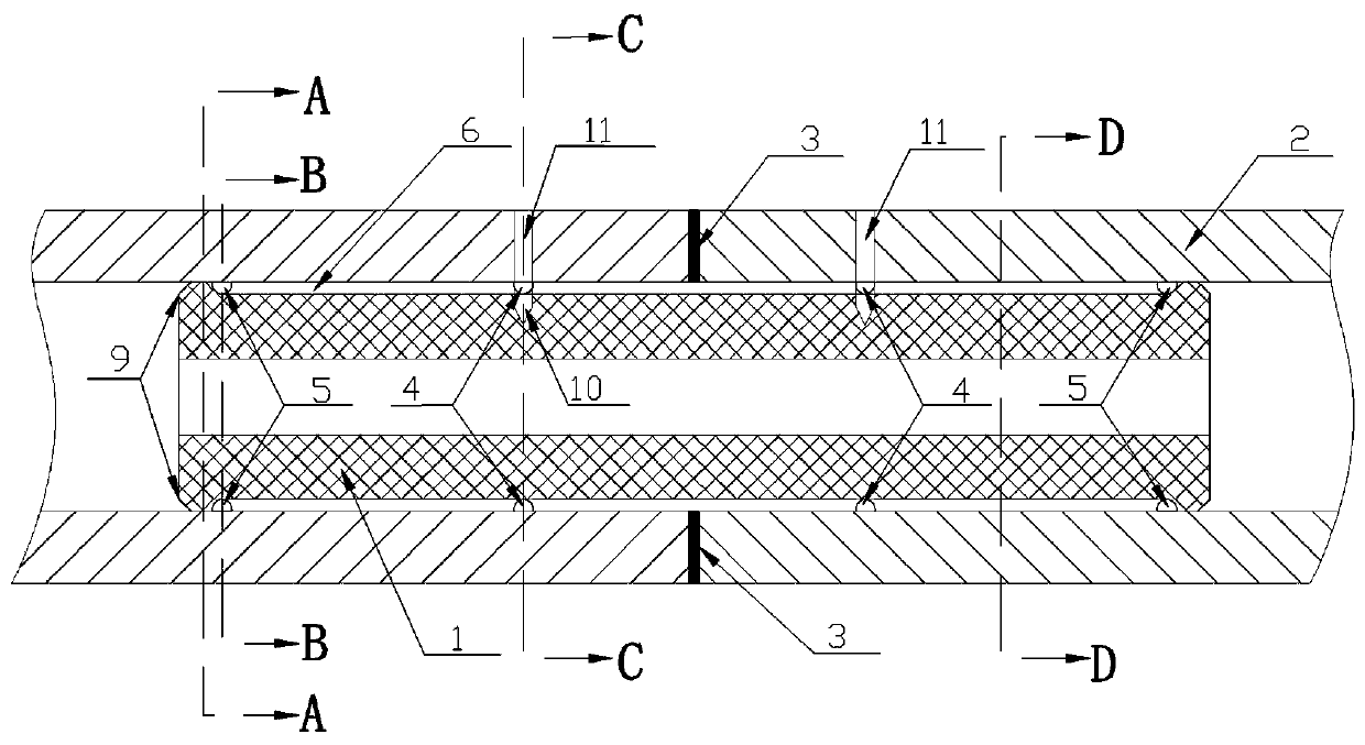 A connection structure and welding method of a large-scale hydro-generator slip ring