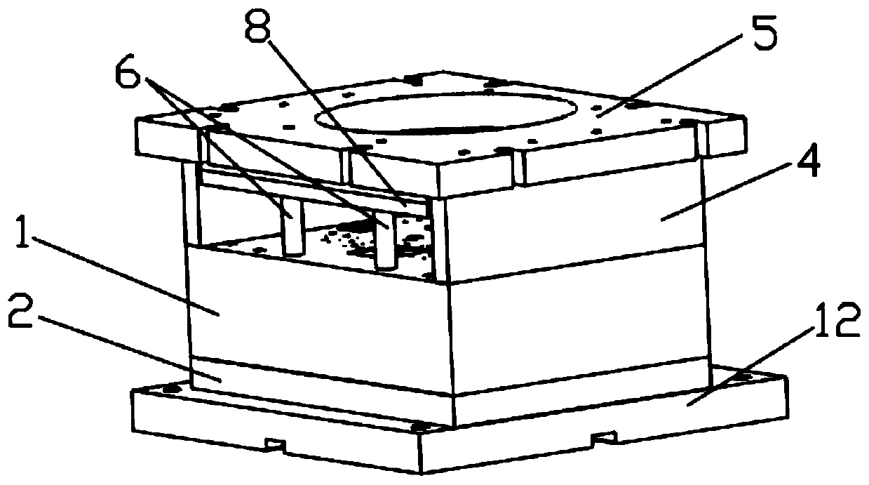 Casting mold and casting process for gearbox case