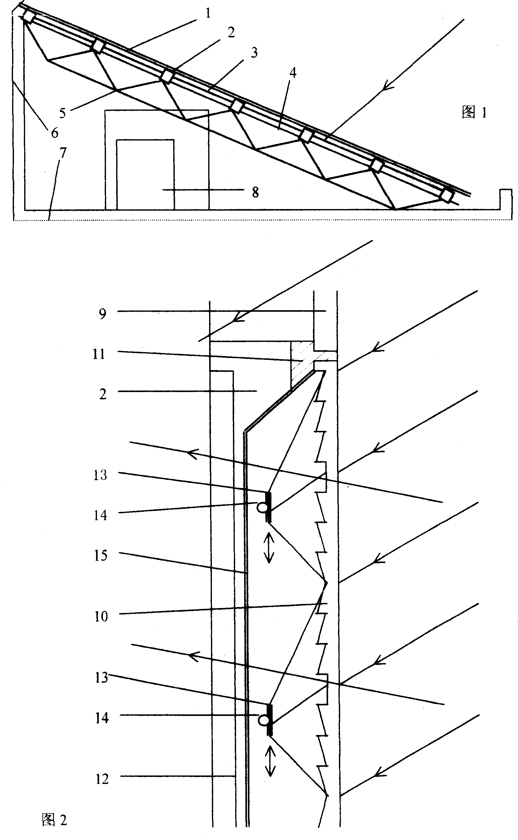 Solar energy building with transparent body interface