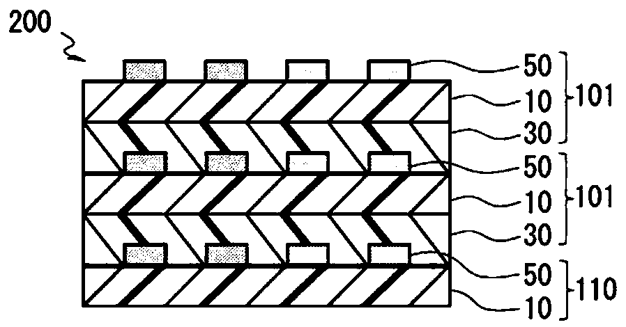 Metal-clad laminate, circuit board, multilayer circuit board, and method for producing same