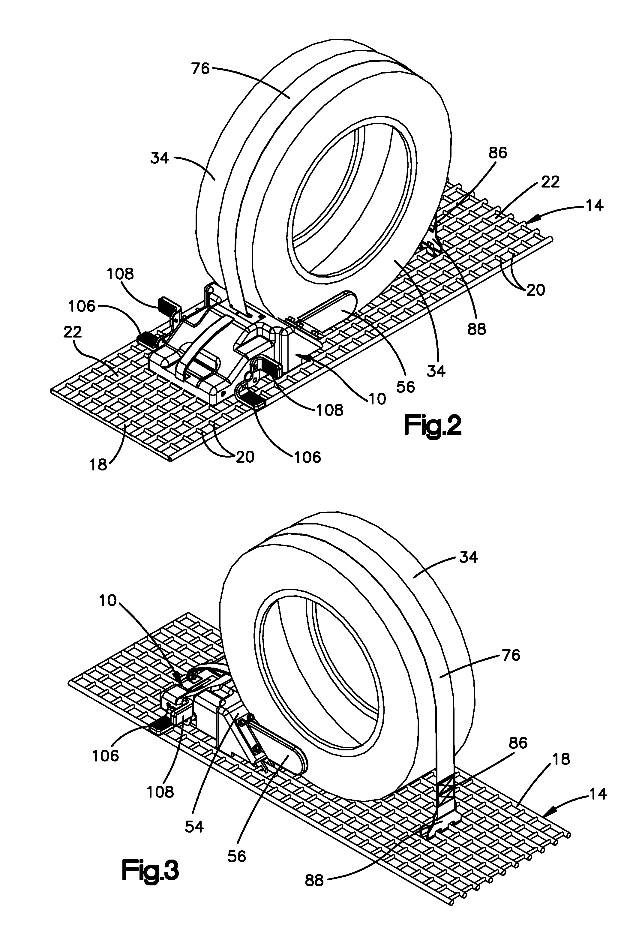 Wheel chock with restraint