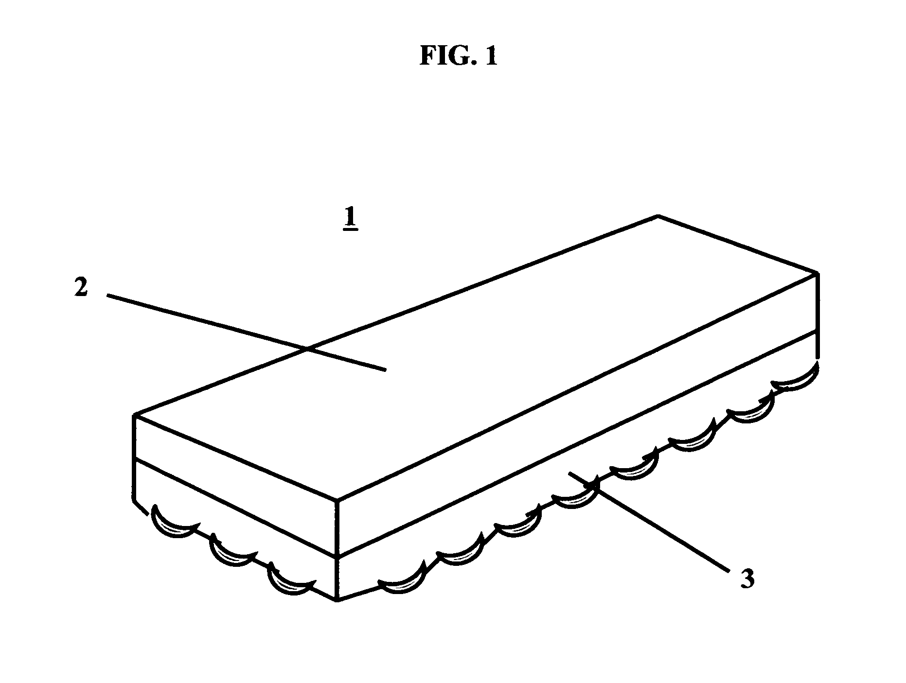 Hollow base decorative surface covering