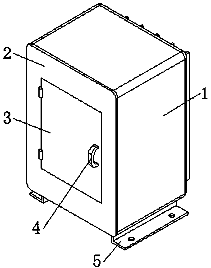 Split-type high- and low-voltage switch cabinet having dustproof and rainproof functions