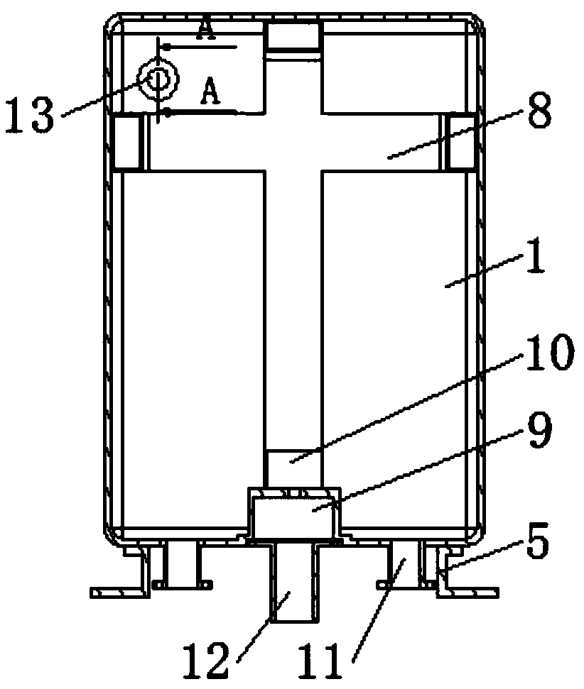 Split-type high- and low-voltage switch cabinet having dustproof and rainproof functions