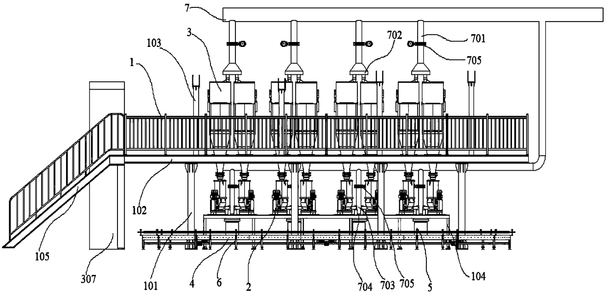 Automatic small-size material blending equipment