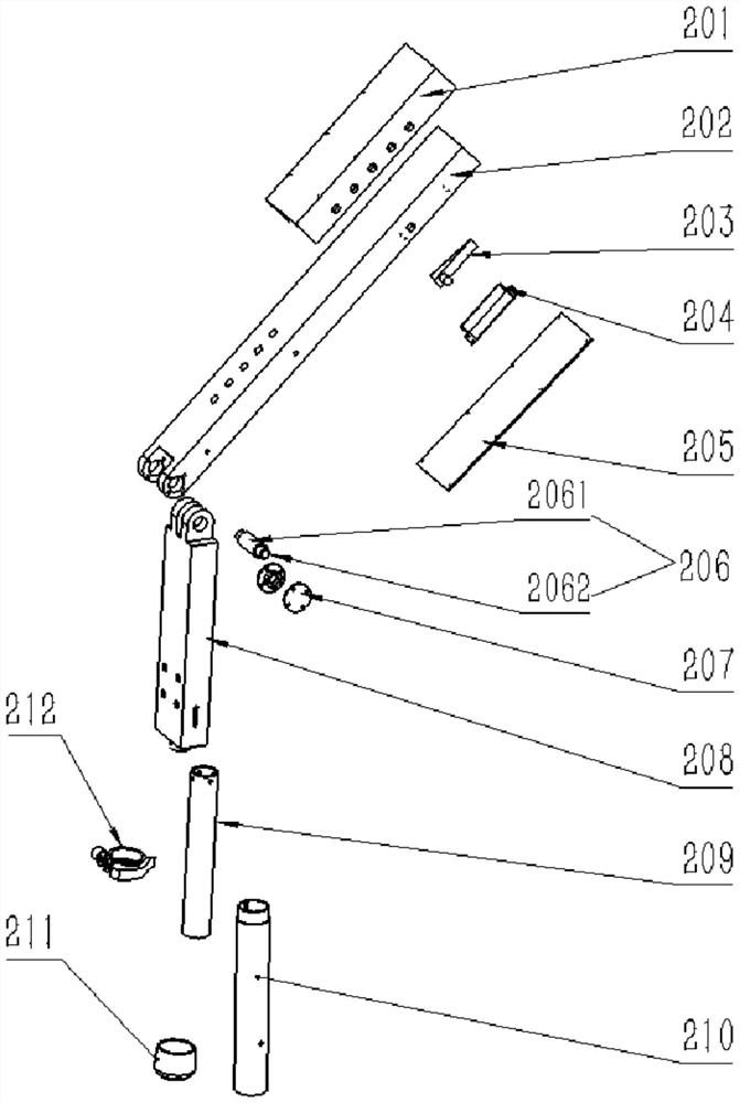 A height-adjustable exoskeleton seat