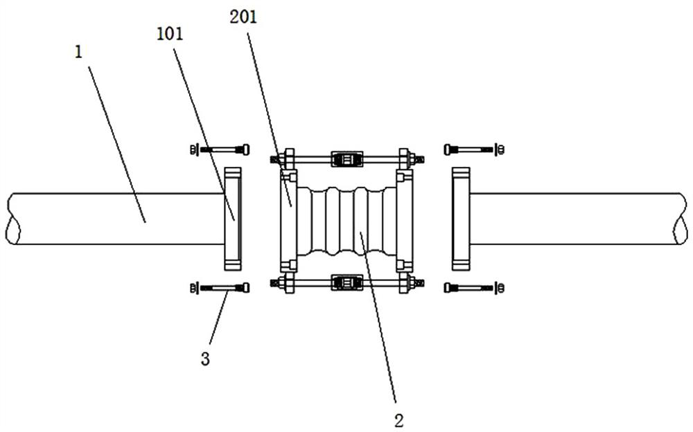 Large-compensation-amount heating and ventilation pipeline construction method