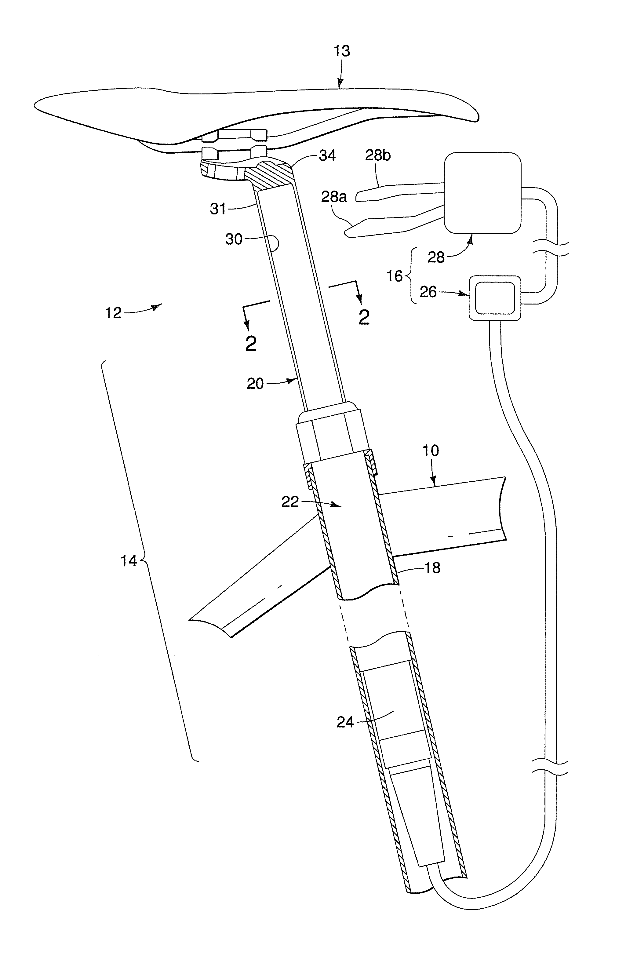 Height adjustable seatpost assembly