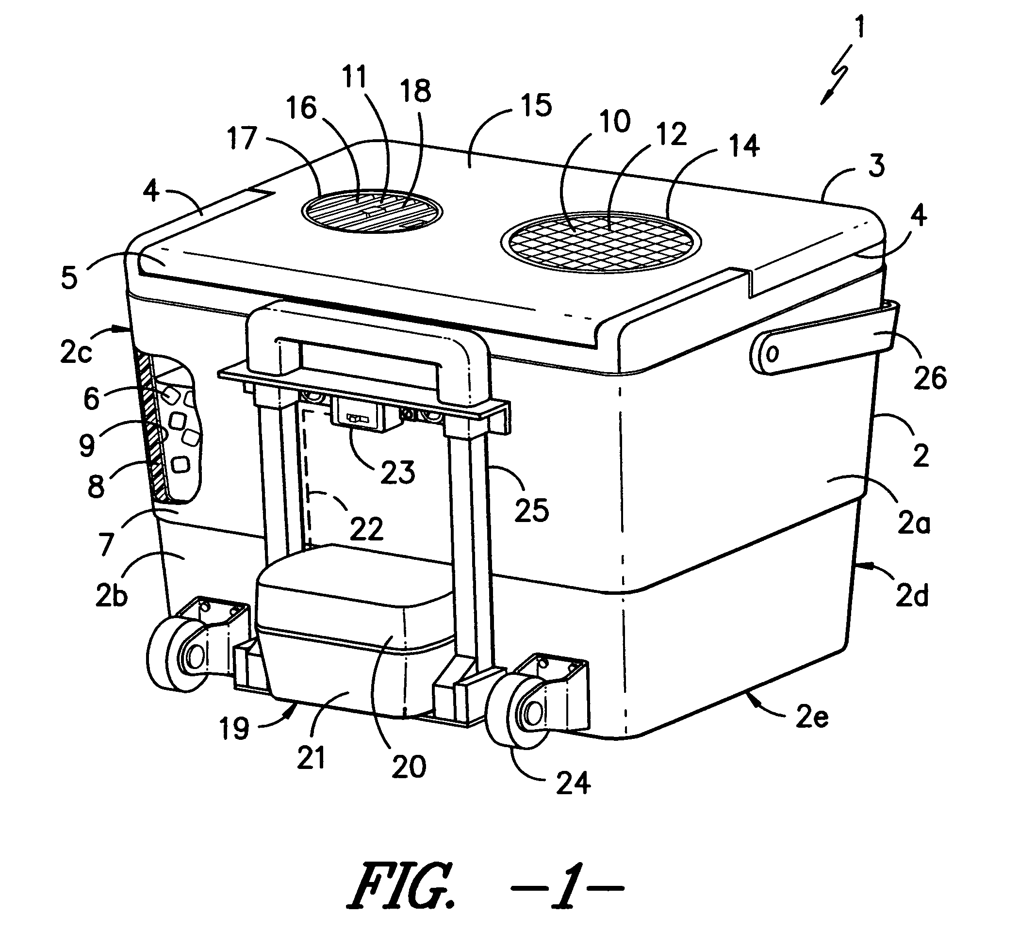 Ice chest air conditioner