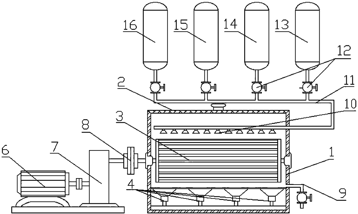 Silicon material cleaning device