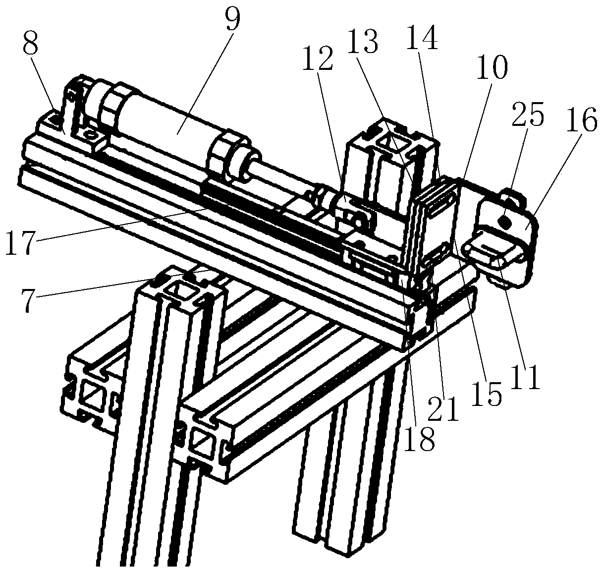 Durability test device capable of realizing automobile door opening and closing sealing force