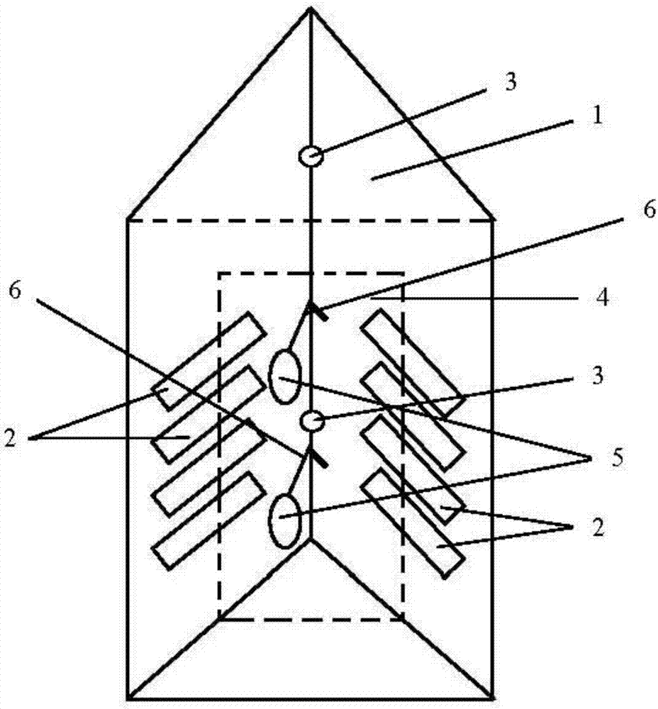 Pest trapping device and preparation method and application thereof