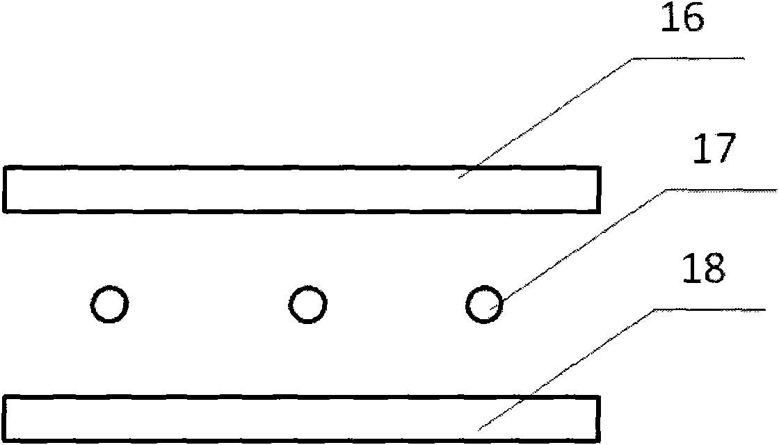 Method for removing fine particles in dust-contained gas