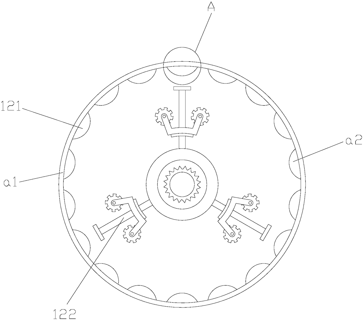 Roller protection device based on centrifugal deceleration for paper machines