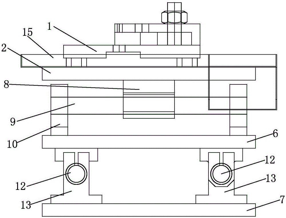 An automobile engine bracket tapping tooling