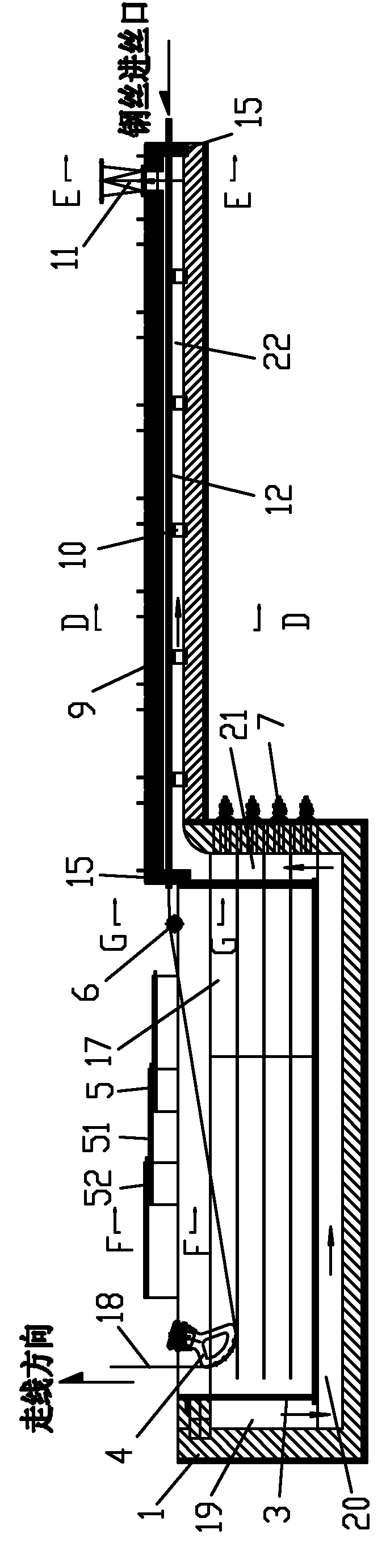 Preheating type side-heating galvanizing furnace