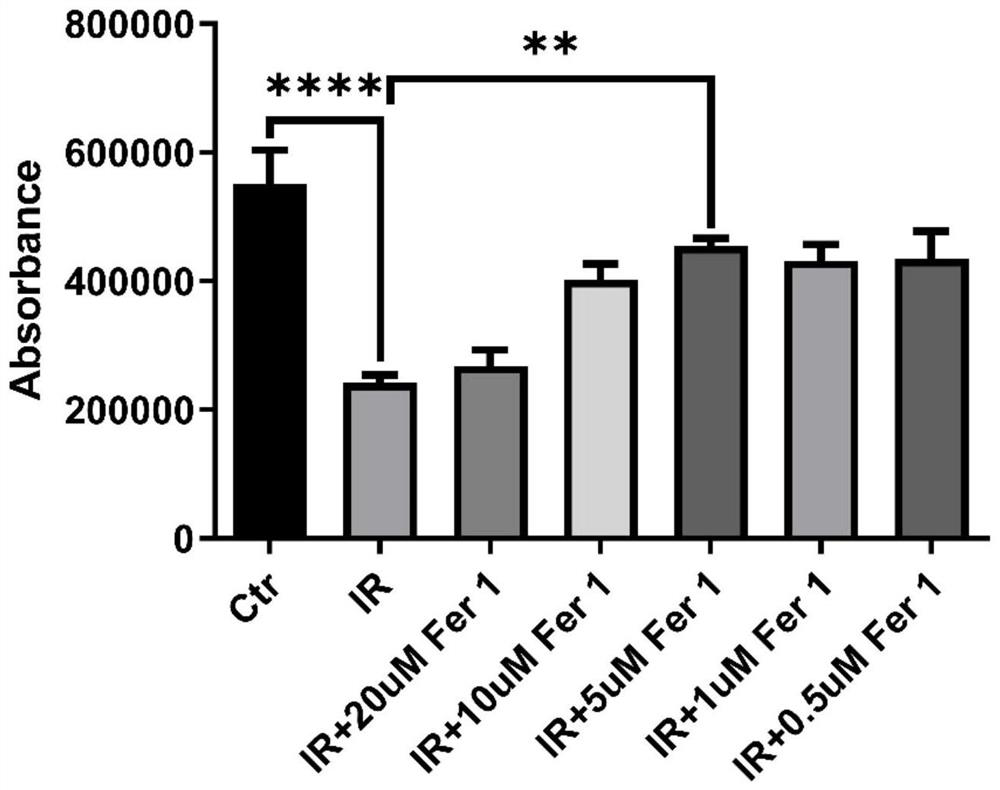 Application of Ferrostatin-1 and derivative thereof in medicine for treating or preventing ionizing radiation damage