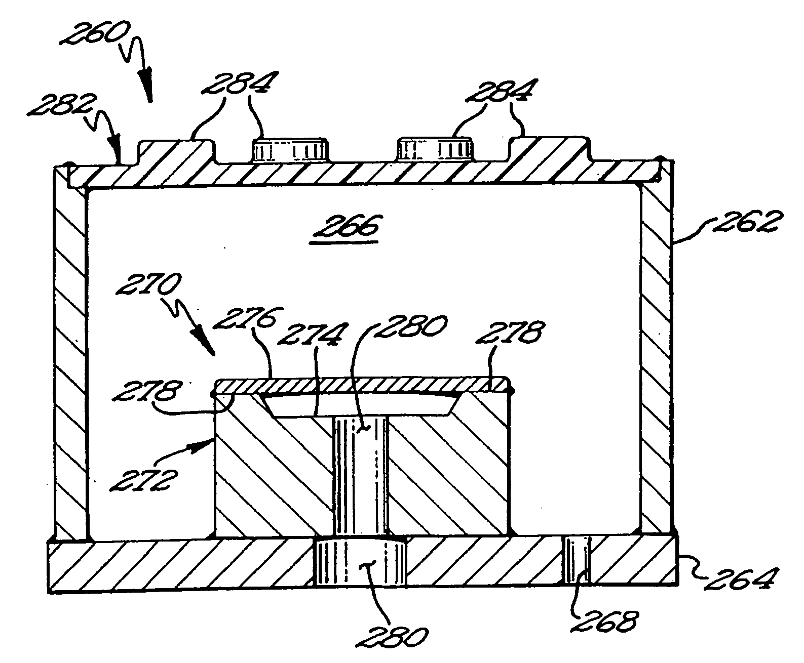 Pressure transducer for gaseous hydrogen environment