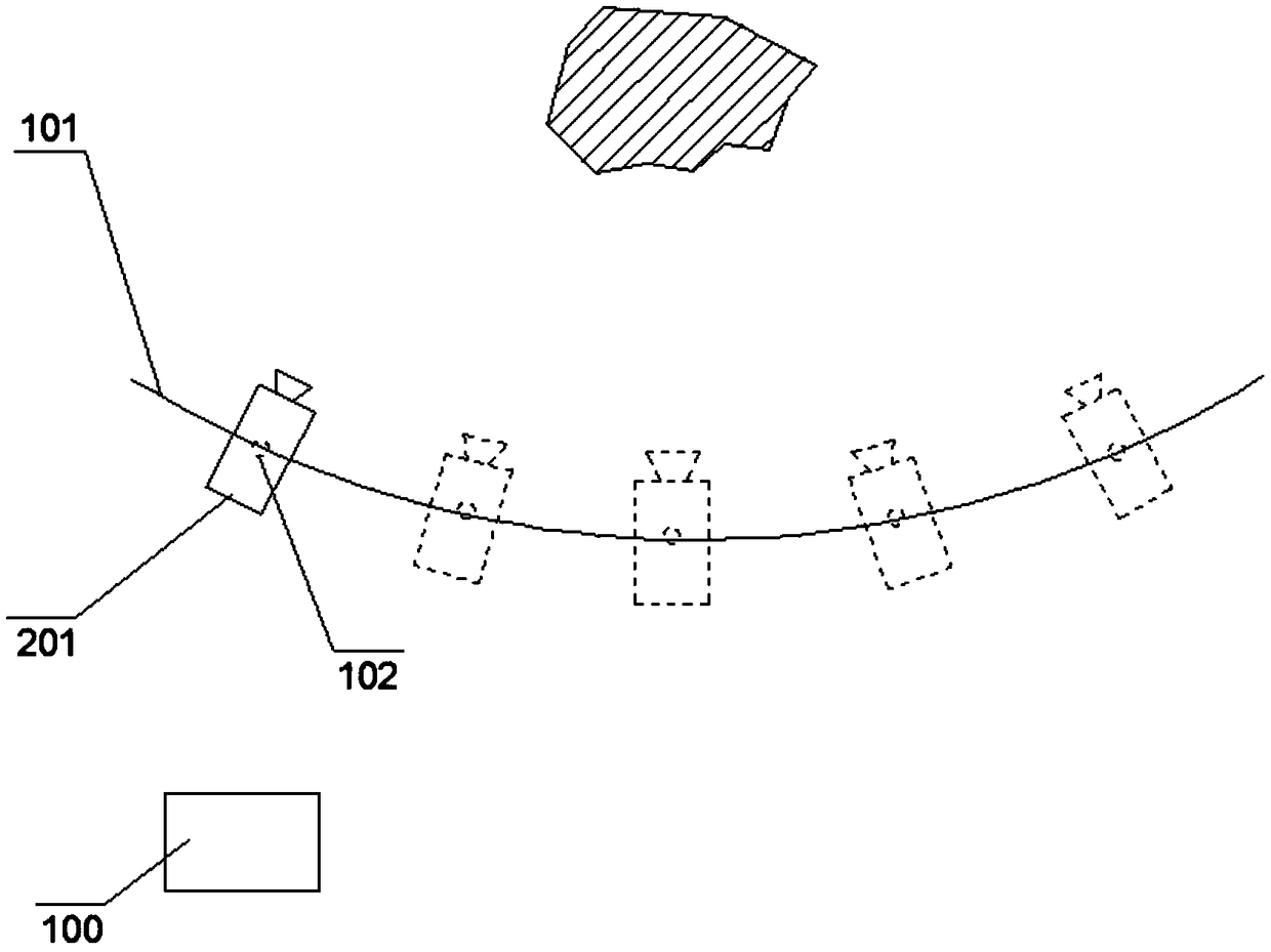 A 3D measurement and acquisition device based on a virtual matrix