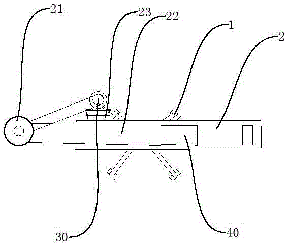 Sliding type winding pipe inner cutting device