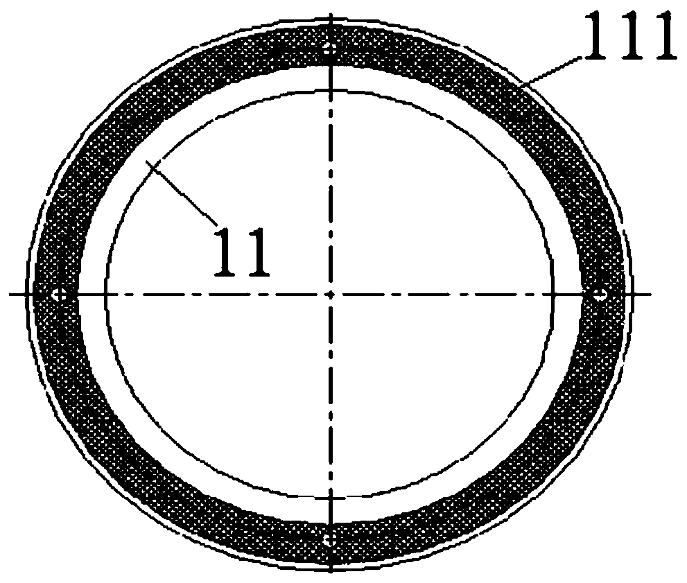 Cable pipeline structure and sealing method used in spacecraft ventilation duct