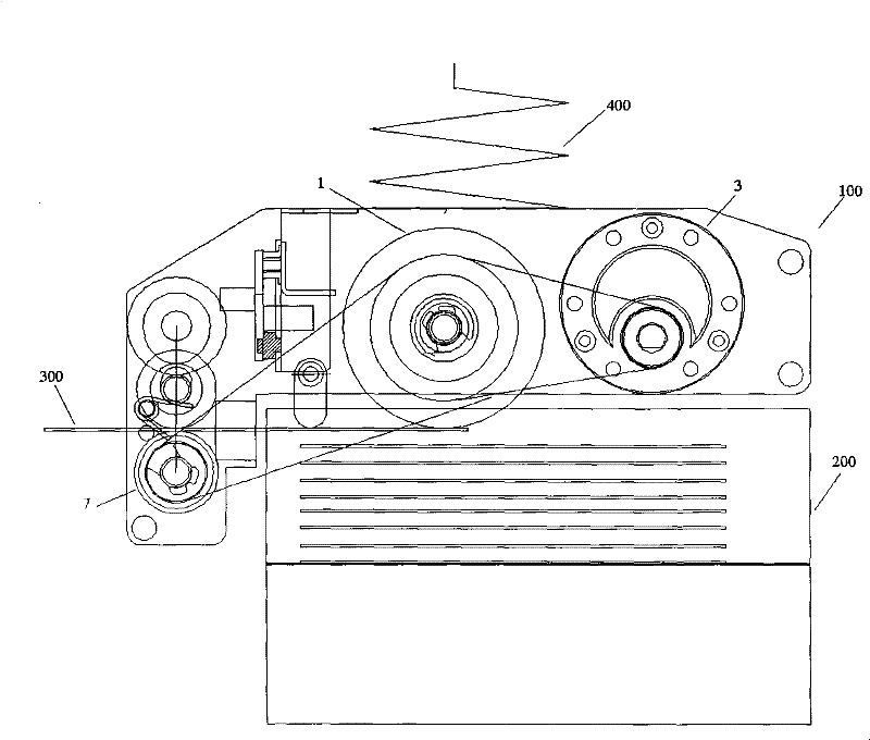 Automatic card dispatching device