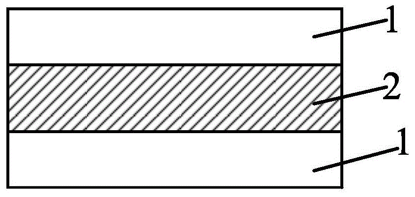 BaFe12O19/CoFe2O4 layered permanent magnetic composite material and preparation method thereof