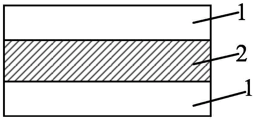 BaFe12O19/CoFe2O4 layered permanent magnetic composite material and preparation method thereof