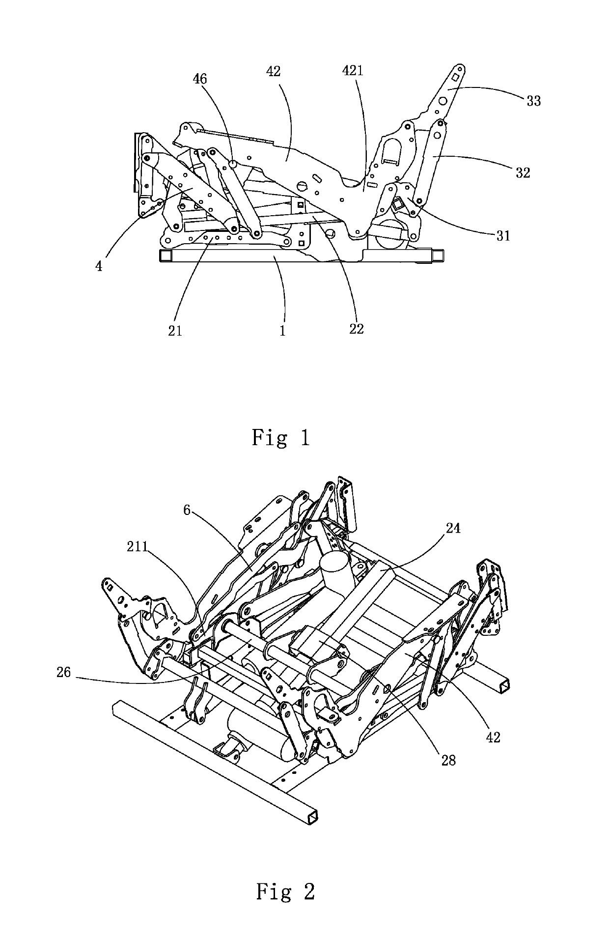 Dual motor lift chair for the elderly