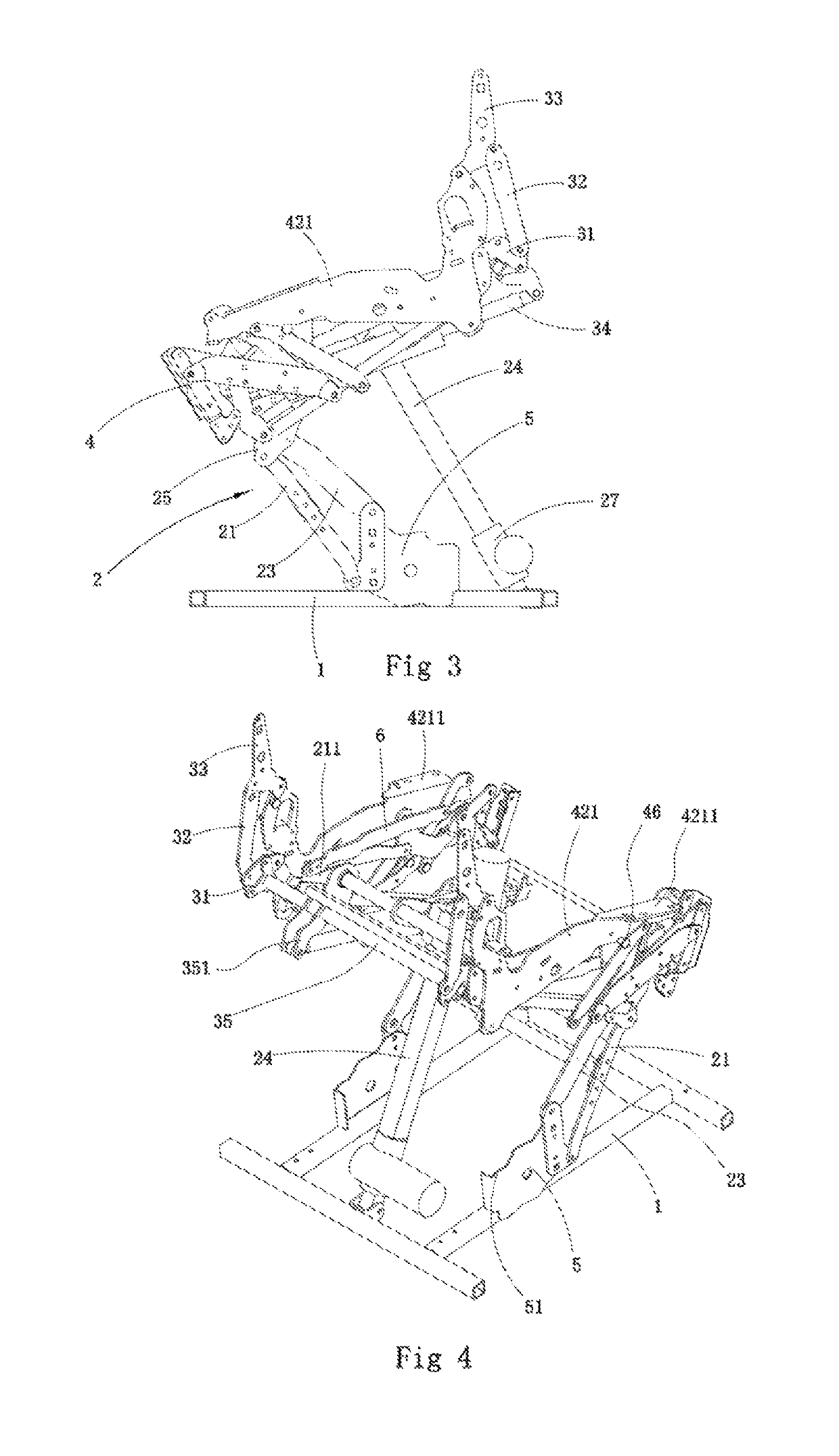 Dual motor lift chair for the elderly