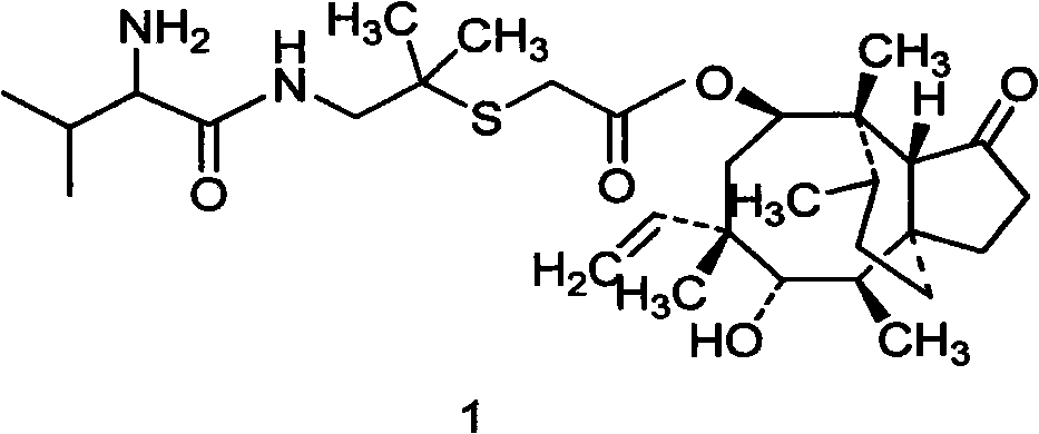 Preparation method of valnemulin and hydrochloride thereof