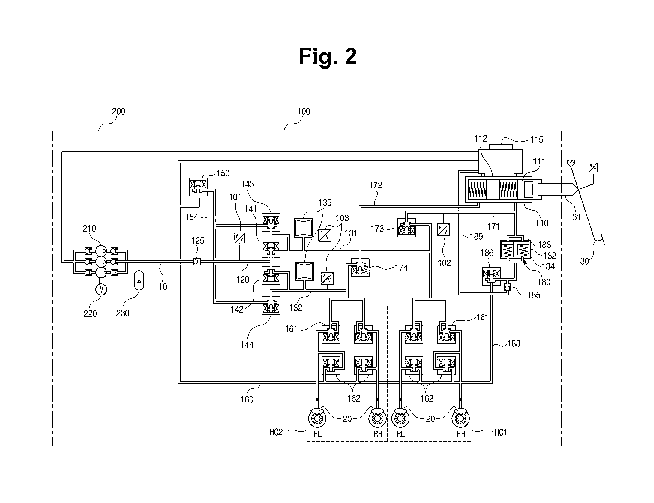 Integrated electro-hydraulic brake system