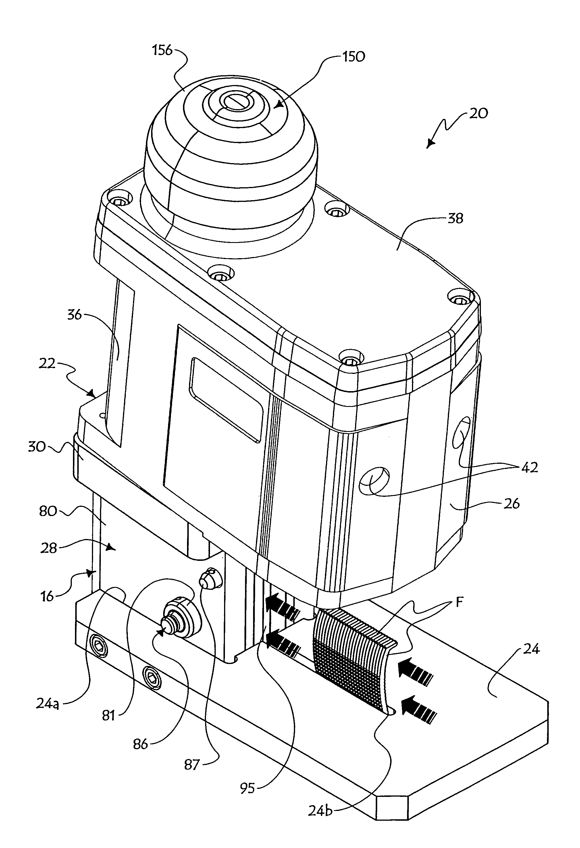 Arcuate fastener nailing device for hardwood flooring