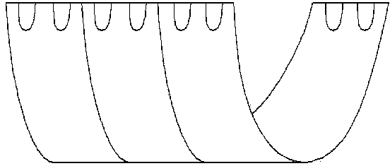 Arched composite alloy protection plate module and production technology thereof