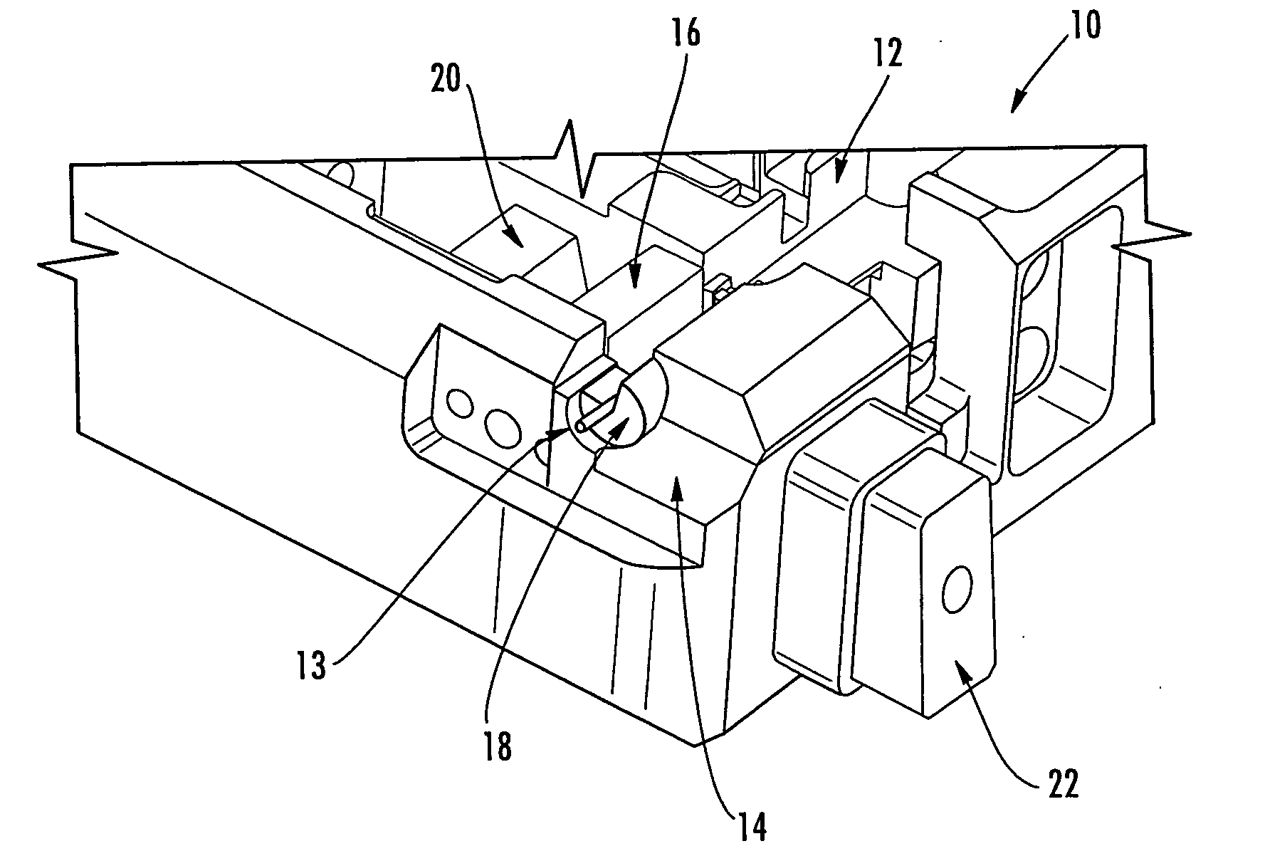 Retention and rotation clamp assembly for use with an angled optical fiber cleaver