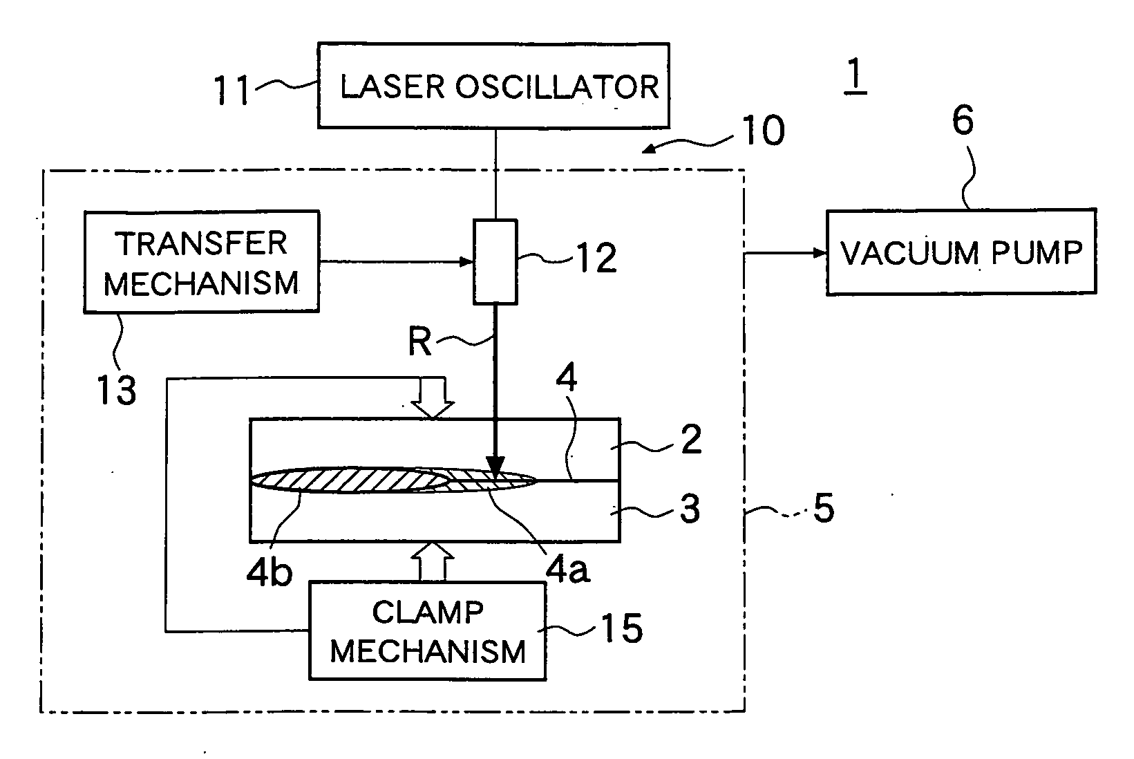 Method and apparatus for laser welding thermoplastic resin members