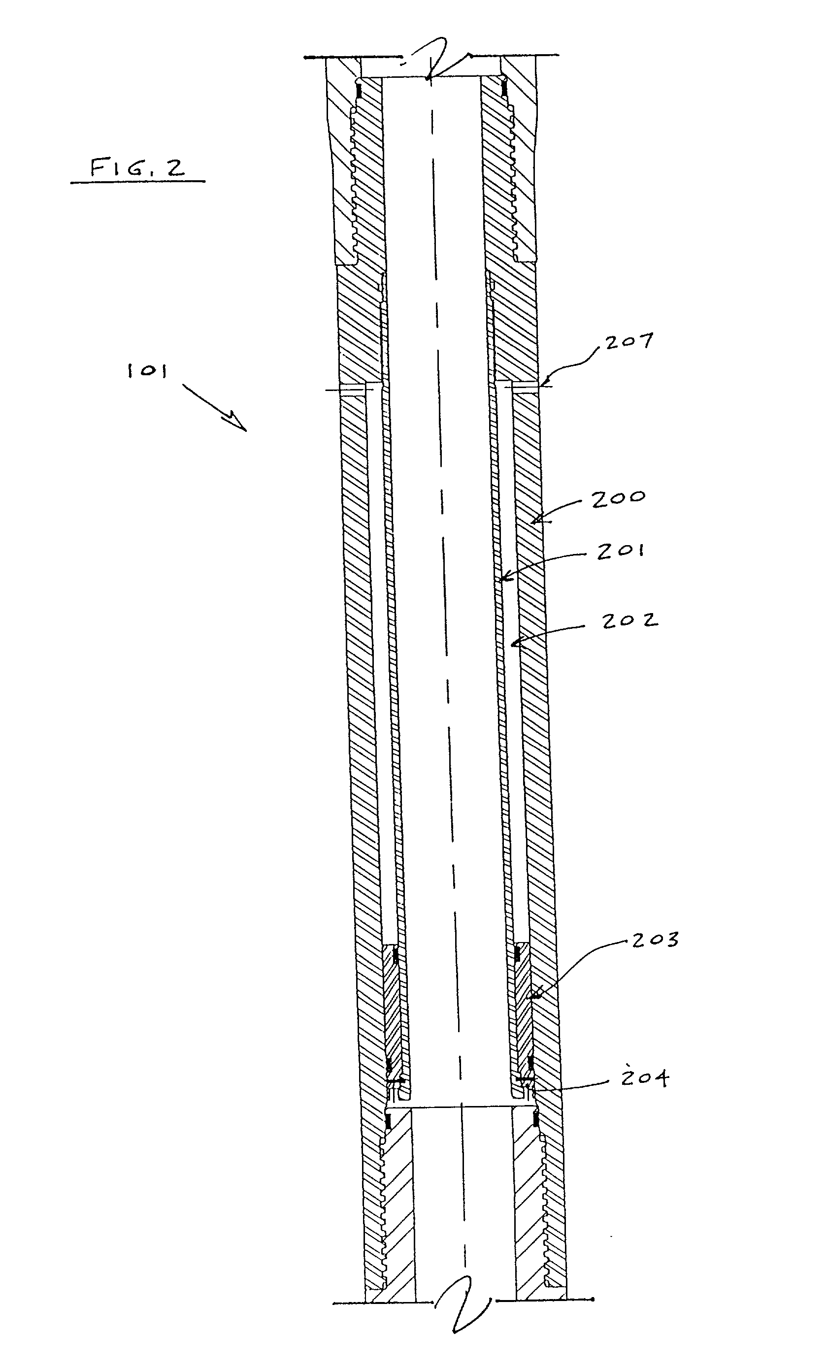 Surge pressure reduction apparatus with volume compensation sub