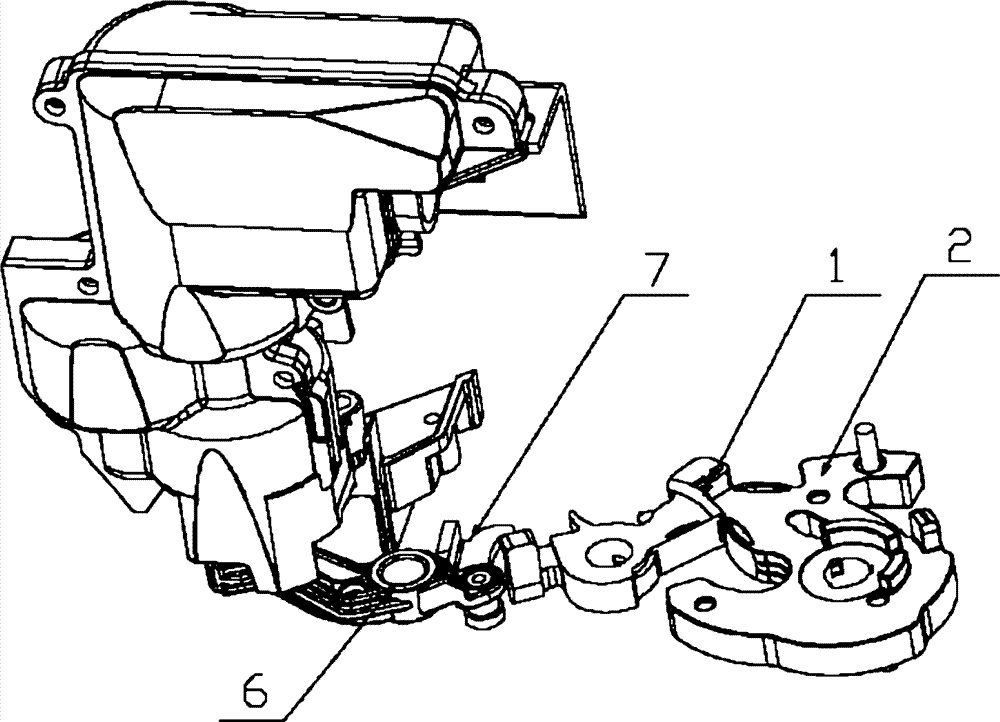 Electric unlocking mechanism of side door lock of automobile