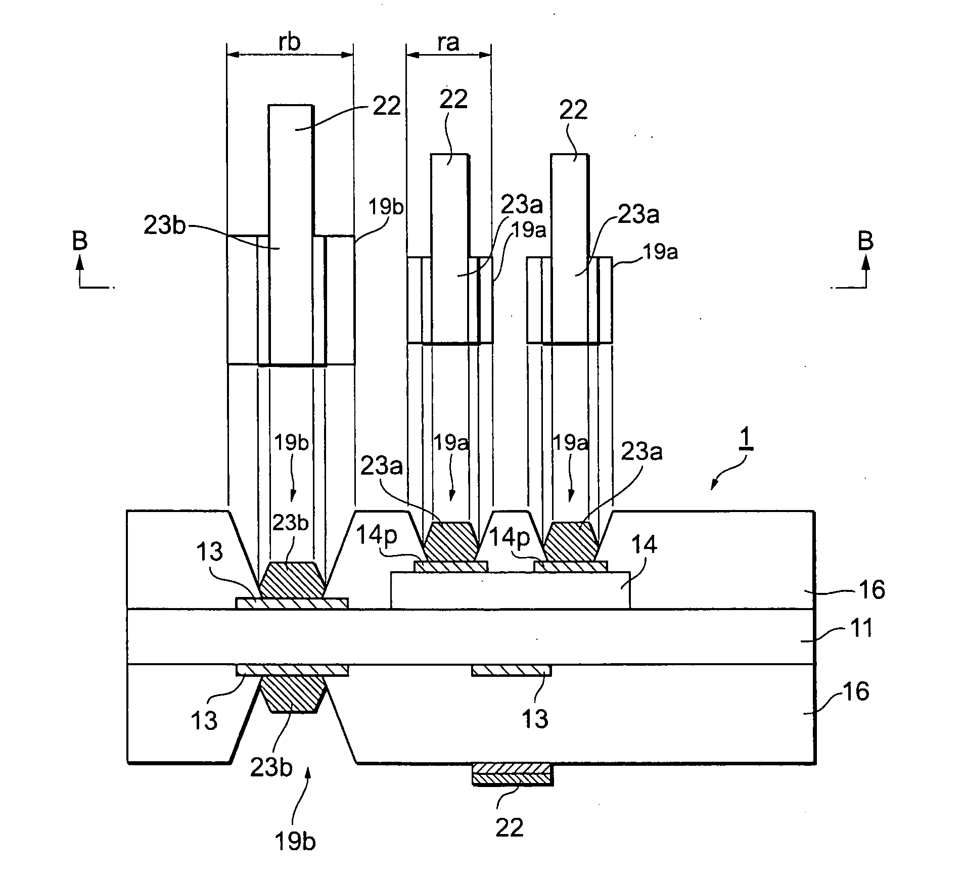 Wiring structure of printed wiring board and method for manufacturing the same