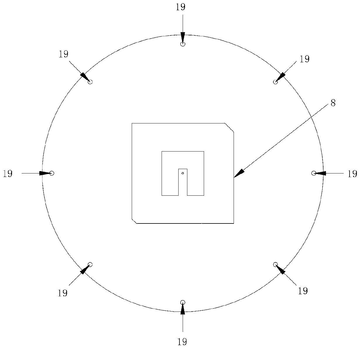 Satellite positioning antenna device