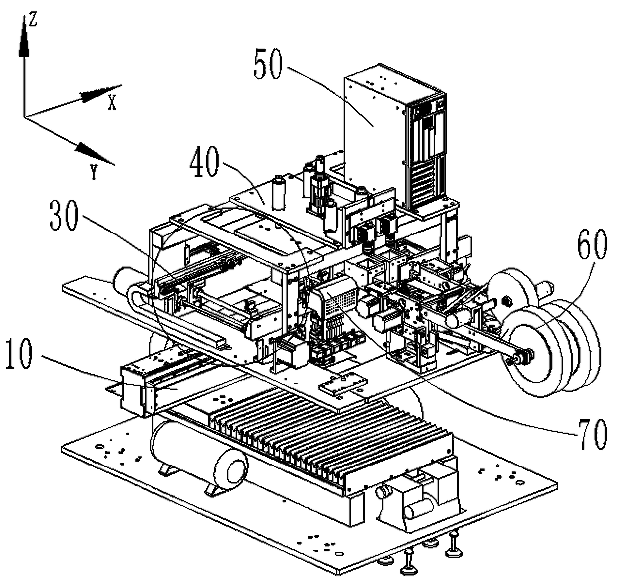 A tape device and a mounting device thereof