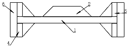 Special symmetric flange structure piece