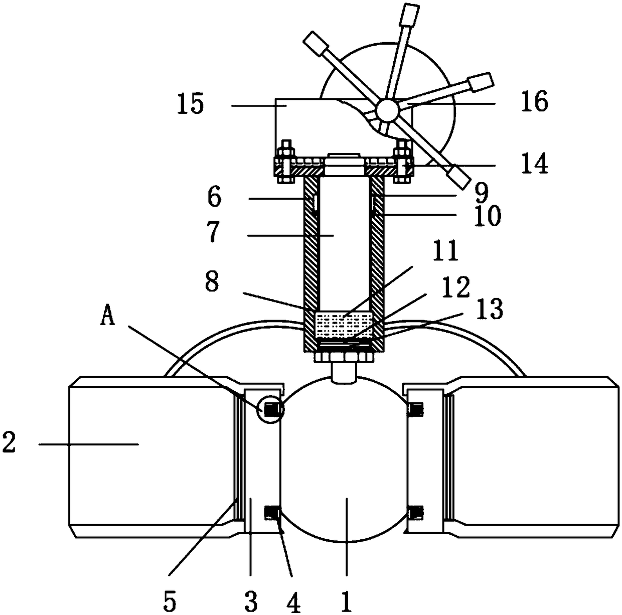 Thermal ball valve resistant to leakage