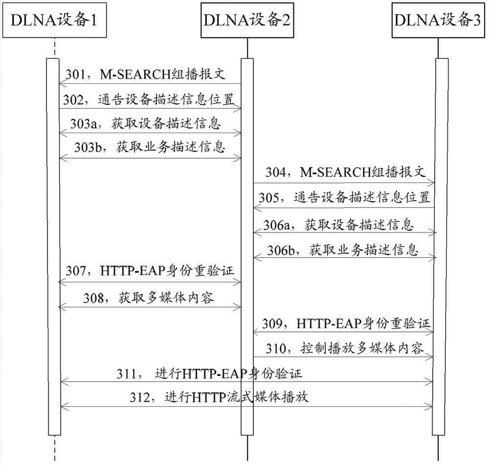 Method, device and system for identity verification in DLNA (digital living network alliance) network