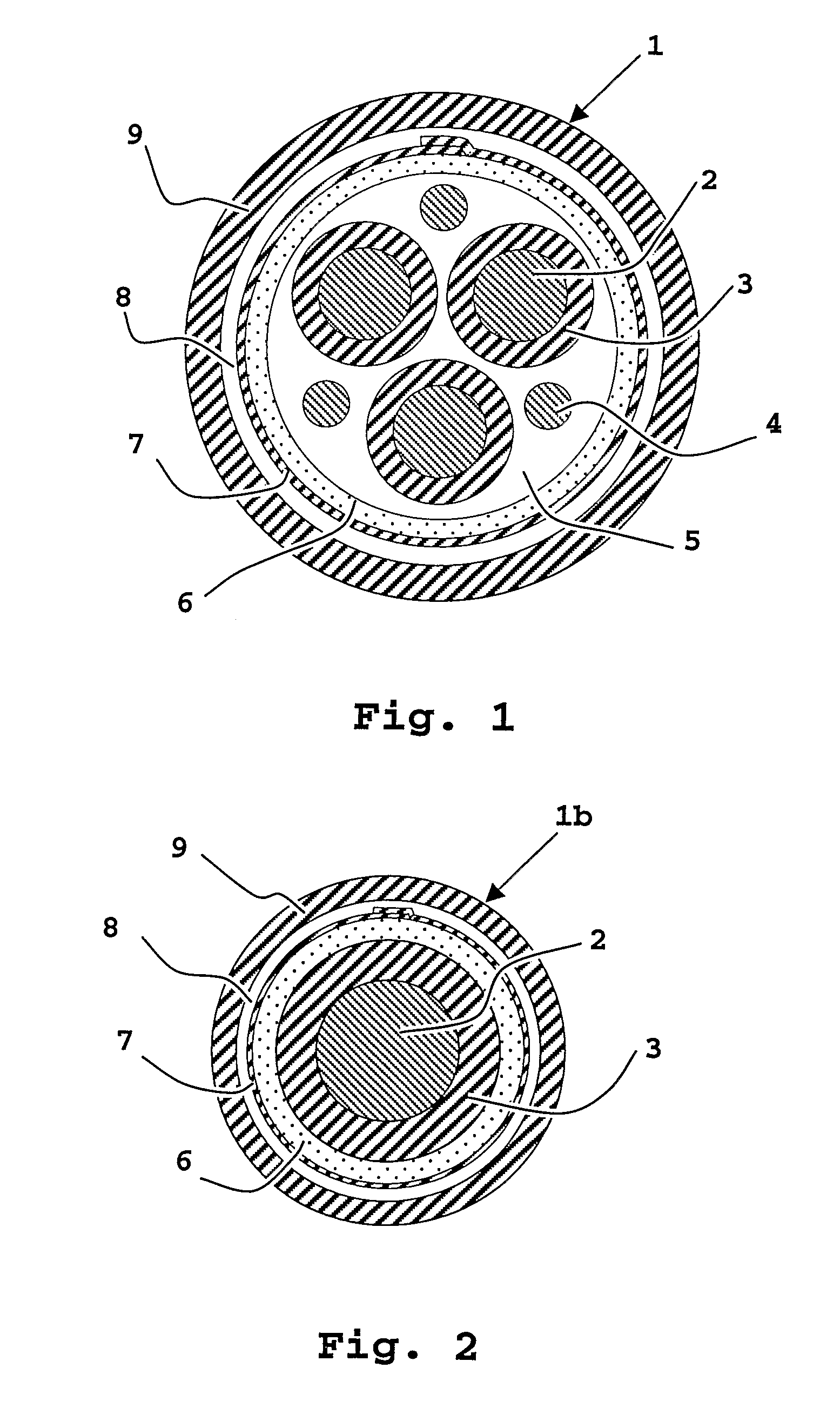 Process for manufacturing a cable resistant to external chemical agents