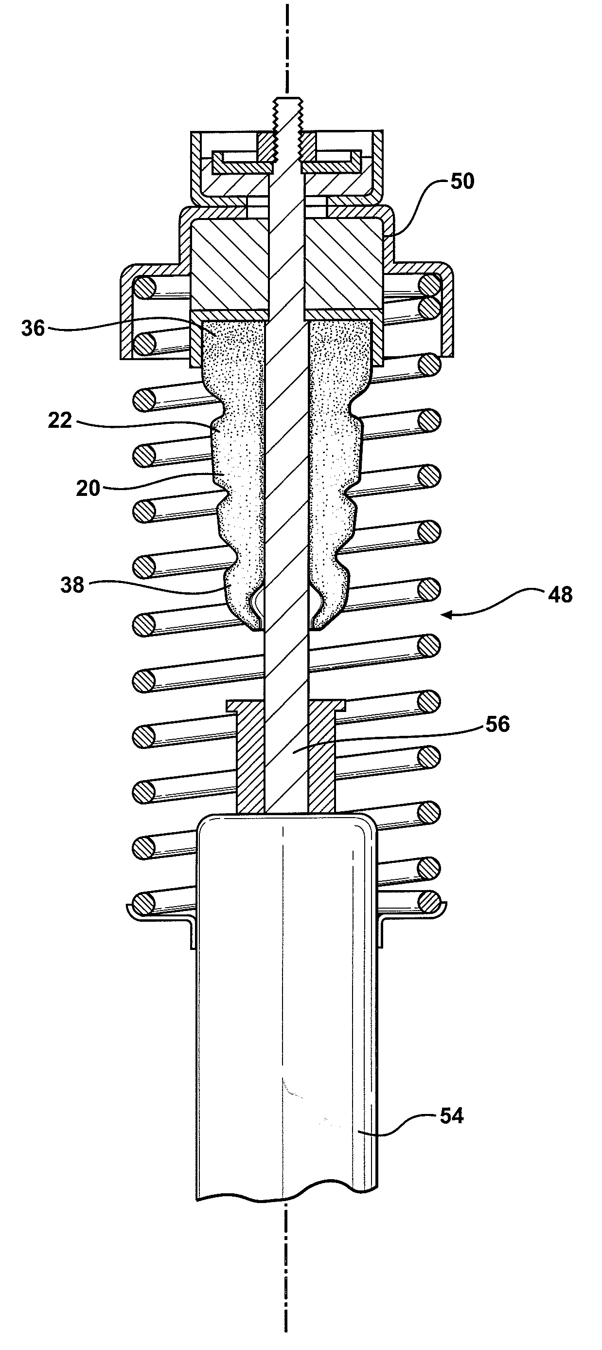 One-piece microcellular polyurethane insulator having different densities