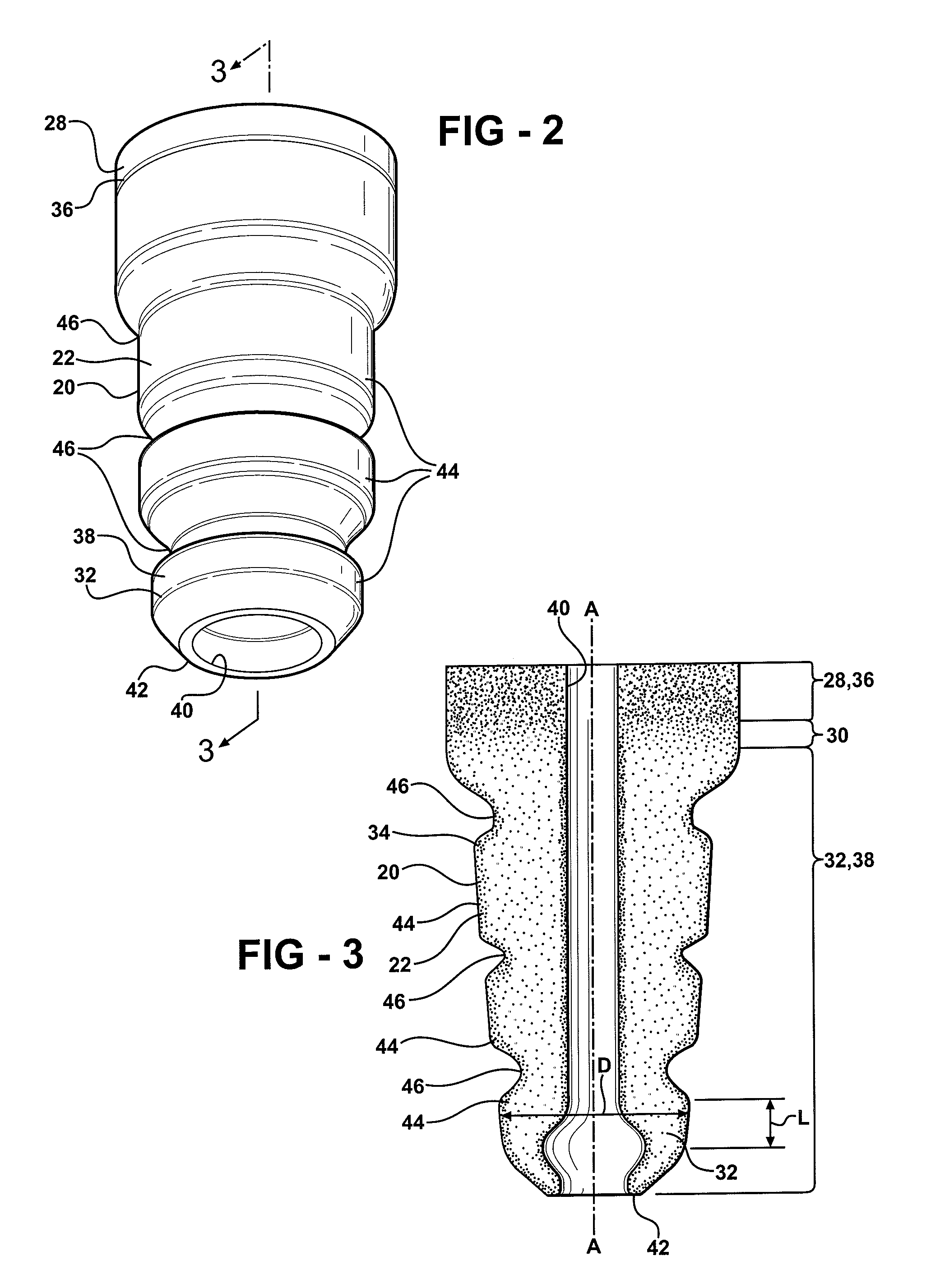 One-piece microcellular polyurethane insulator having different densities